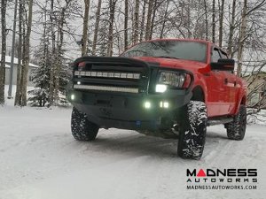 Ford F-150 Stealth Front Winch Bumper Lonestar Guard - Smittybilt XRC - Raw Steel WARN M12000